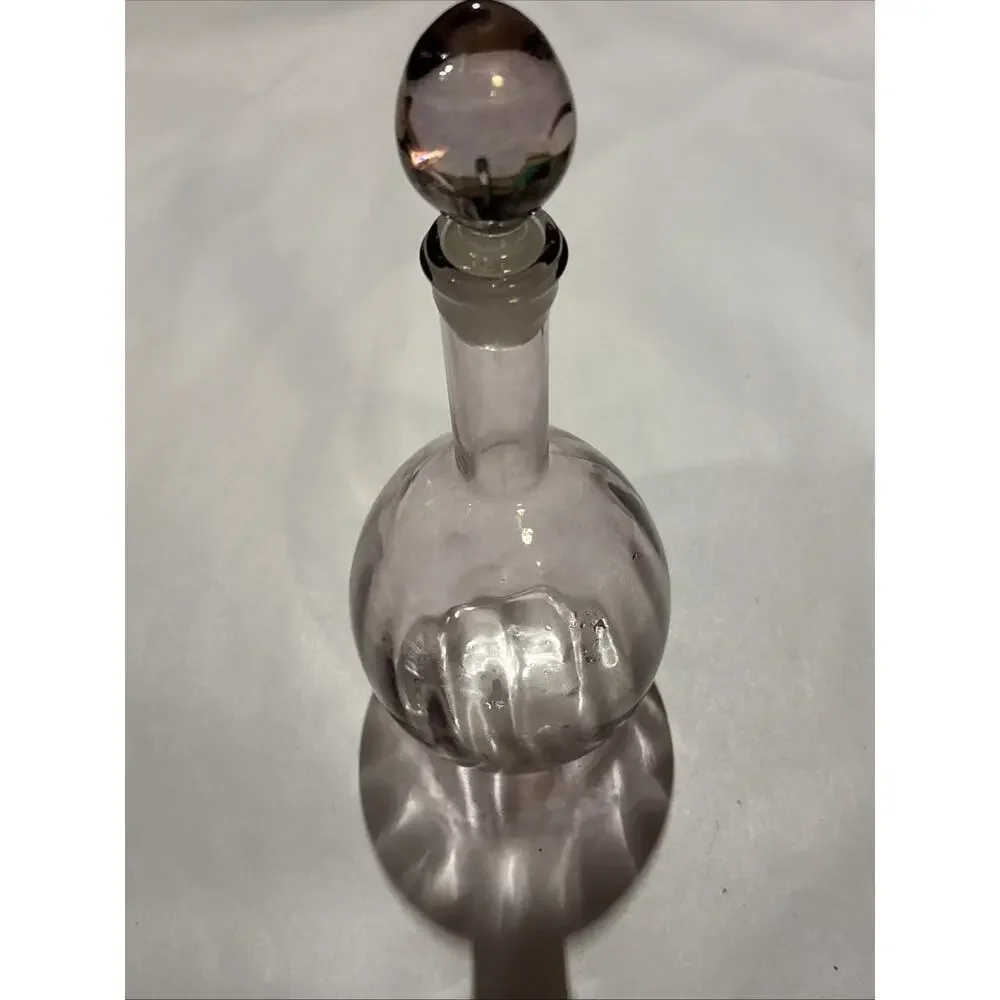 Vtg Mid Century Pink decanter Bottle